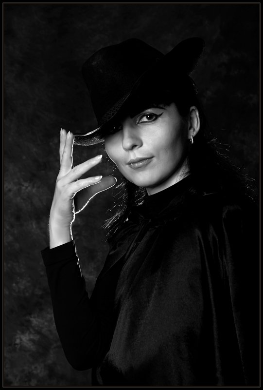 : Yulia in black