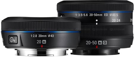 Samsung 20mm F2.8  Samsung 20-50mm F3.5-5.6 ED