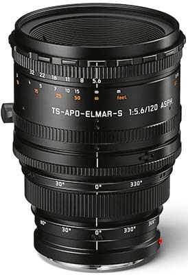  S   Leica Super-Elmar-S 24 mm f/3.5 ASPH., Leica Vario-Elmar-S 30-90 mm f/3.5-5.6 ASPH.  Leica TS-APO- Elmar-S 120 mm f/5.6 ASPH. 