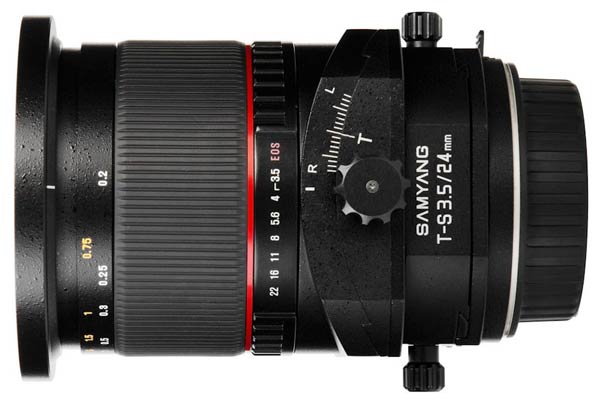 Samyang T-S 24mm f/3.5 ED AS UMC       Canon, Nikon  Sony