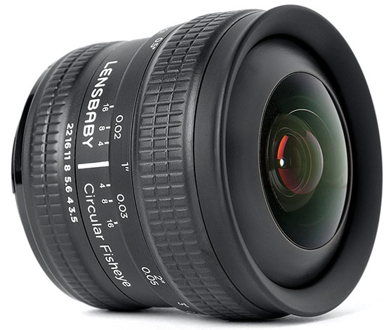  Lensbaby 5.8mm f/3.5 Circular Fisheye     Canon  Nikon  $300