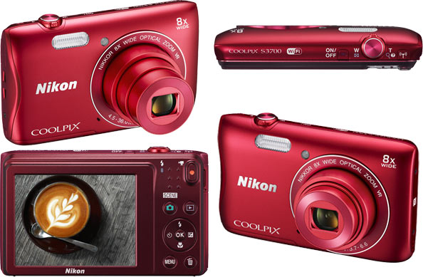  Nikon Coolpix S3700  96 x 58 x 20   118 