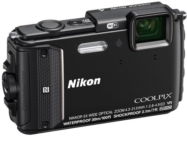   Nikon Coolpix AW130  GPS       30 
