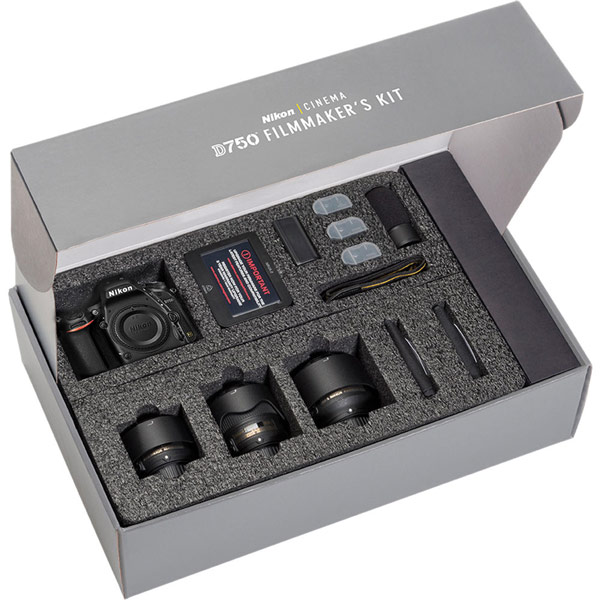    Nikon D750 DSLR Filmmaker's Kit   $4000