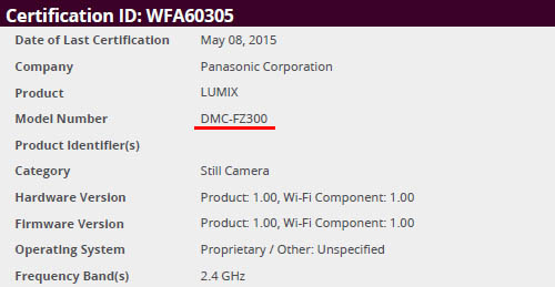  Panasonic Lumix DMC-FZ300   Wi-Fi Alliance