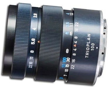  Meyer Optik Trioplan f2.8/100          Canon, Fuji X, Nikon, Micro Four Thirds  Sony E