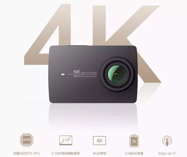- Xiaomi Yi 4K Action Camera 2   $300