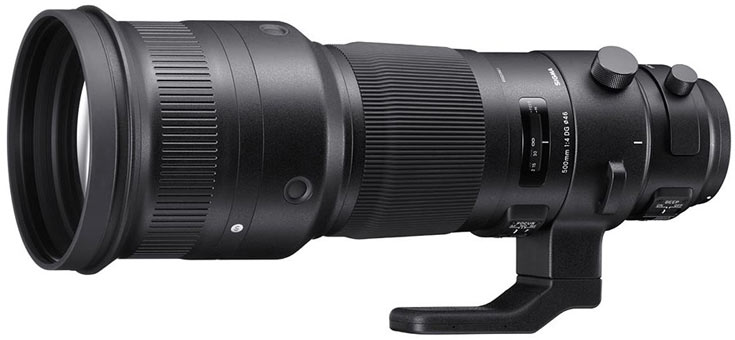  Sigma 500mm F4 DG OS HSM Sport      Canon, Nikon  Sigma