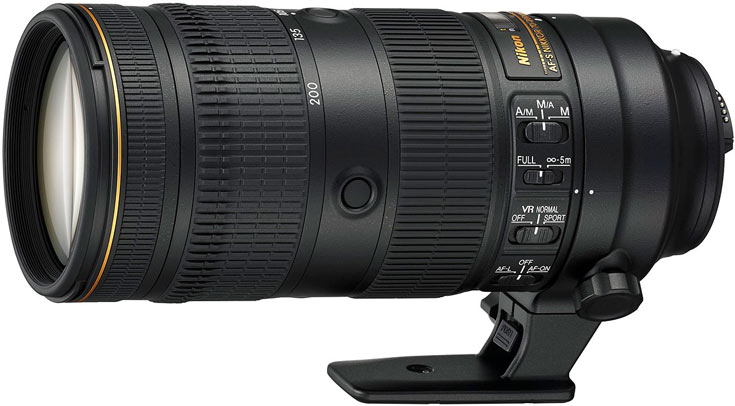    Nikon AF-S Nikkor 70-200 F2.8E FL ED VR  $2800