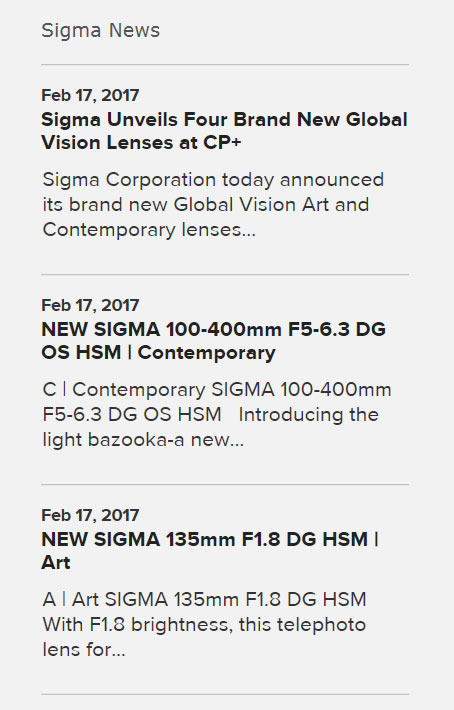      Sigma 100-400mm F5-6.3 DG OS HSM | Contemporary