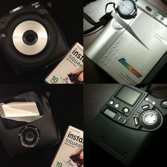 Fujifilm Instax Square SQ10  Fujifilm Finepix PR21