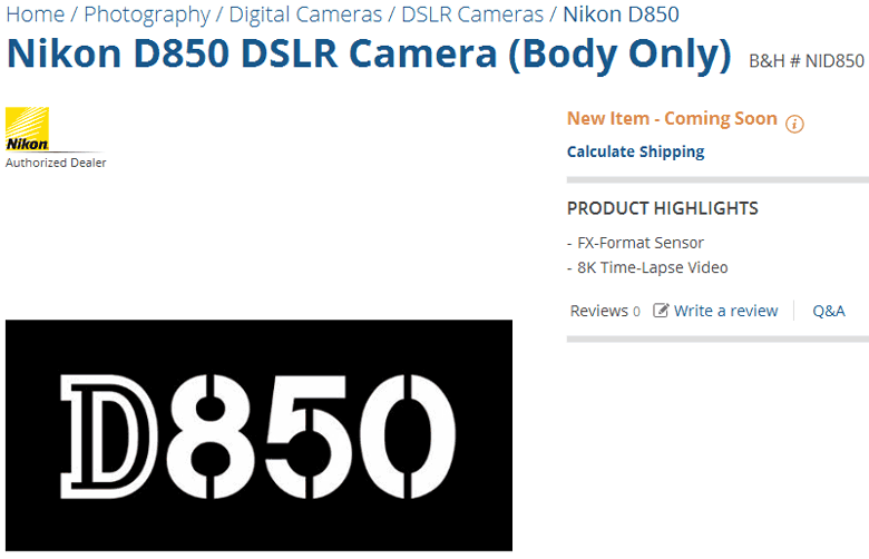  Nikon D850        