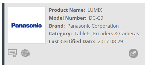  Panasonic Lumix DC-G9    